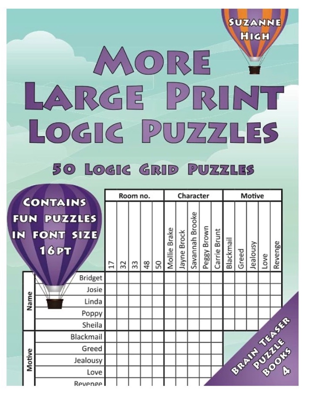 NWT ⚜️🧩⚜️ More Large Print Logic Puzzles: 50 Logic Grid Puzzles
